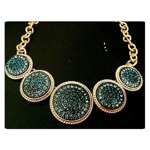 Fashion Beyond Jewelry - 3/$30 Goldtone Statement Necklace Aqua Blue Fashion Beyond Jewelry - 3/$30 Goldtone Statement Necklace Aqua Blue